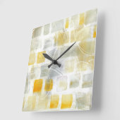 Caracalla I Abstract Print Sue Schlabach Quadratische Wanduhr (Winkel)