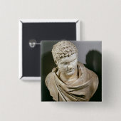 Caracalla, römischer Marmor cuirassed Fehlschlag, Button (Vorne & Hinten)