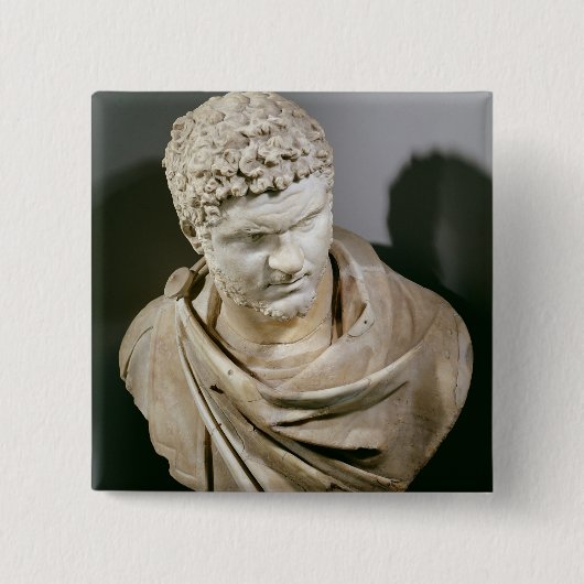 Caracalla, römischer Marmor cuirassed Fehlschlag, Button (Vorderseite)