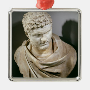 Caracalla, römischer Marmor cuirassed Fehlschlag, Silbernes Ornament