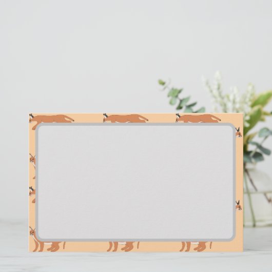 Caracals briefpapier (Stehend Vorderseite)