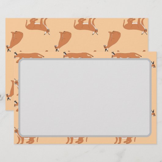 Caracals  briefpapier (Vorne/Hinten)