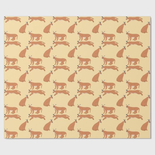 Caracals Geschenkpapier (Flach)