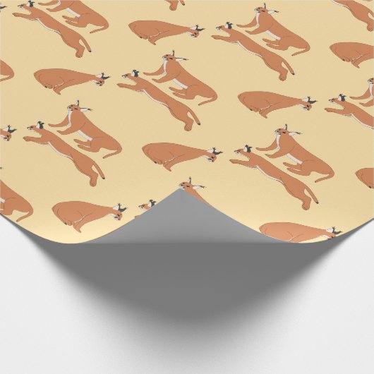 Caracals Geschenkpapier (Ecke)