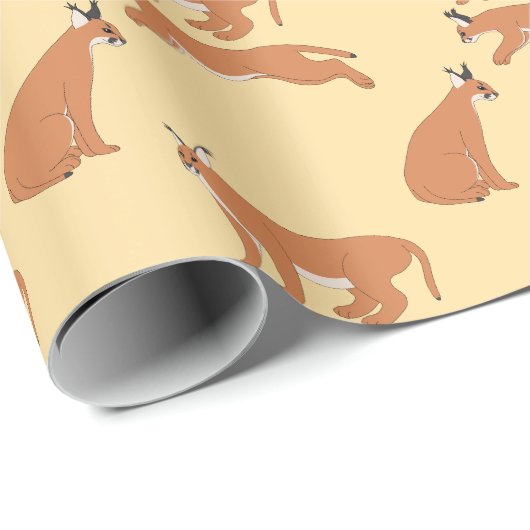 Caracals Geschenkpapier (Rolleneckpunkt)