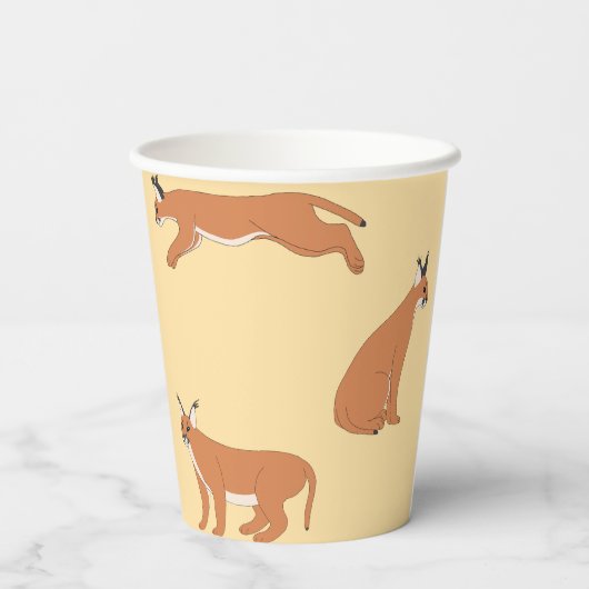 Caracals  pappbecher (Rückseite)