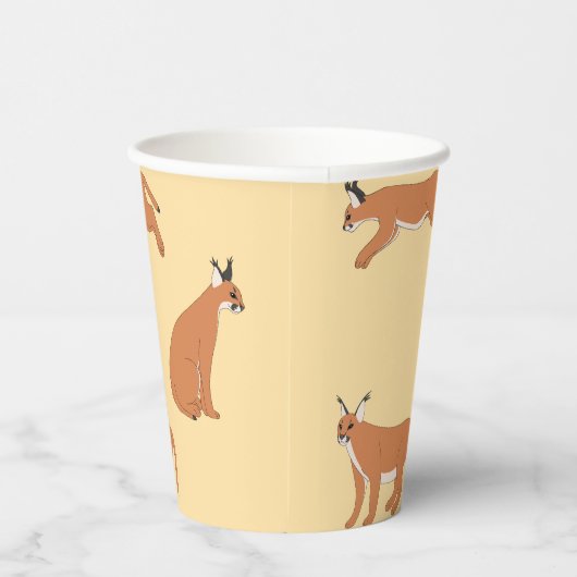Caracals  pappbecher (Rechts)
