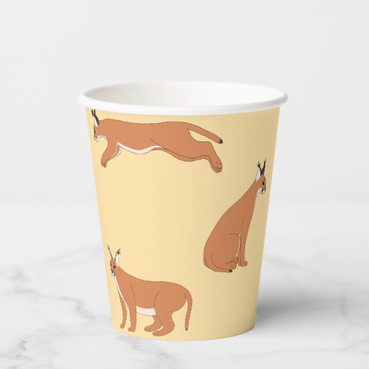 Caracals  pappbecher (Vorderseite)