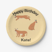 Caracals Pappteller (Vorderseite)