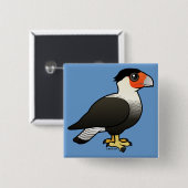 Caracara mit Haube Button (Vorne & Hinten)