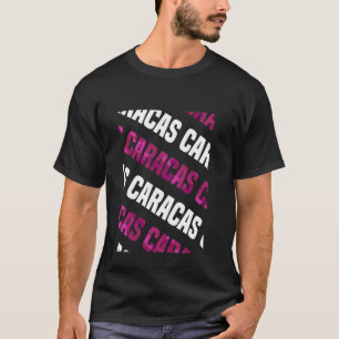Caracas Camouflage Muster Pink Camouflage T-Shirt