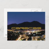 Caracas nach Nacht Postkarte (Vorne/Hinten)