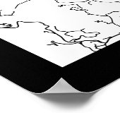 Caracas Venezuela Map Poster (Ecke)