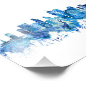 Caracas Venezuela Skyline Blue Fotodruck (Ecke)