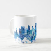 Caracas Venezuela Skyline Blue Kaffeetasse (Vorderseite Links)