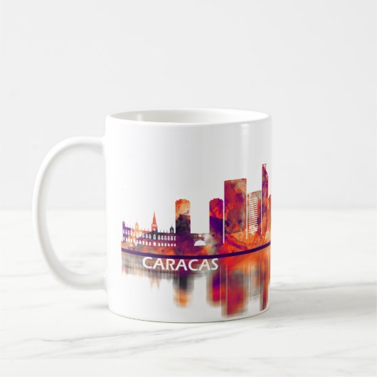 Caracas Venezuela Skyline Kaffeetasse (Links)