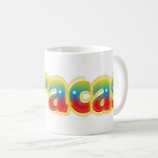 Caracas zerteilt kaffeetasse (VorderseiteRechts)