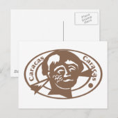 Caracus-Briefmarke Postkarte (Vorne/Hinten)