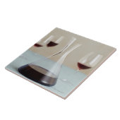 Carafe des Rotweins Fliese (Seite)