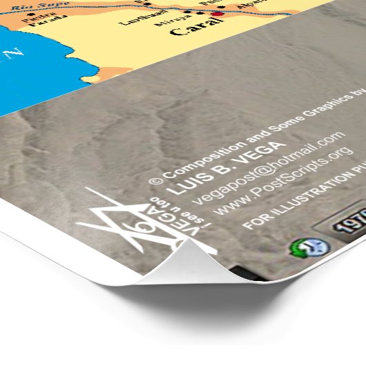 Caral Supe Pleiades Poster (Ecke)