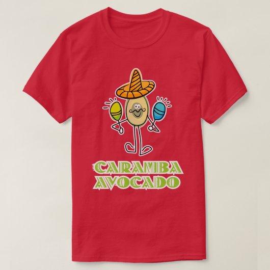 Caramba Avocado Funny Avocado Veganes Geschenk T-Shirt (Design vorne)