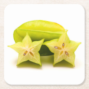 Carambola Rechteckiger Pappuntersetzer