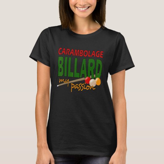 Carambolage Billiard Club Sport T-Shirt (Vorderseite)