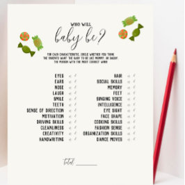 Caramel Apfel - Green Wer wird das Baby sein? Spie