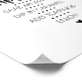 Caramel Apple Bar Sign Poster (Ecke)