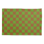 Caramel apple checkered board pattern kissenbezug (Rückseite-Links)