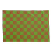 Caramel apple checkered board pattern kissenbezug (Rückseite-Rechts)