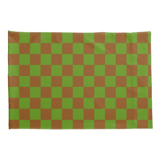 Caramel apple checkered board pattern kissenbezug (Rückseite-Rechts)