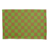 Caramel apple checkered board pattern kissenbezug (Vorderseite-Links)