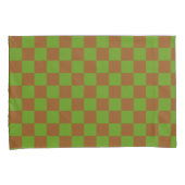 Caramel apple checkered board pattern kissenbezug (Vorderseite-Rechts)