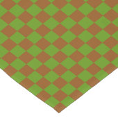 Caramel apple checkered board pattern kurzer tischläufer (Ecke)