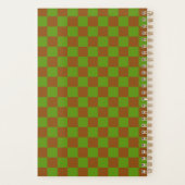 Caramel apple checkered board pattern planer (Rückseite)