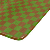 Caramel apple checkered board pattern schneidebrett (Ecke)