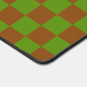 Caramel apple checkered board pattern schreibtischunterlage (Ecke)