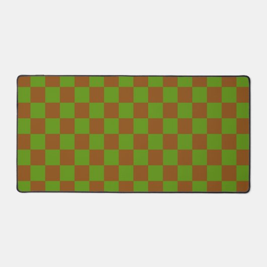 Caramel apple checkered board pattern schreibtischunterlage (Vorderseite)