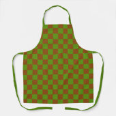 Caramel apple checkered board pattern schürze (Vorderseite)
