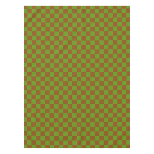 Caramel apple checkered board pattern tischdecke (Vorderseite)