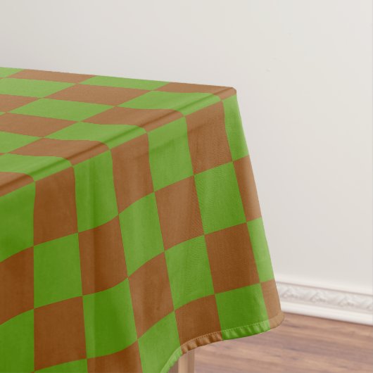 Caramel apple checkered board pattern tischdecke (Beispiel)