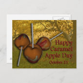 Caramel Apple Day Postcard 21. Oktober Postkarte (Vorne/Hinten)