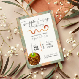 Caramel Apple - Einladung zur grünen Babydusche