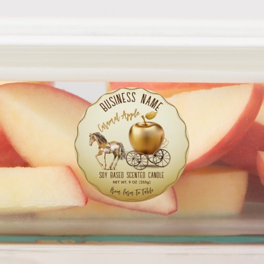 Caramel Apple Etiketten (Befestigt)