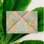 Caramel Apple - Green Book For Baby Insert Card Platzkarte