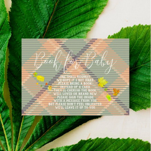 Caramel Apple - Green Book For Baby Insert Card Platzkarte