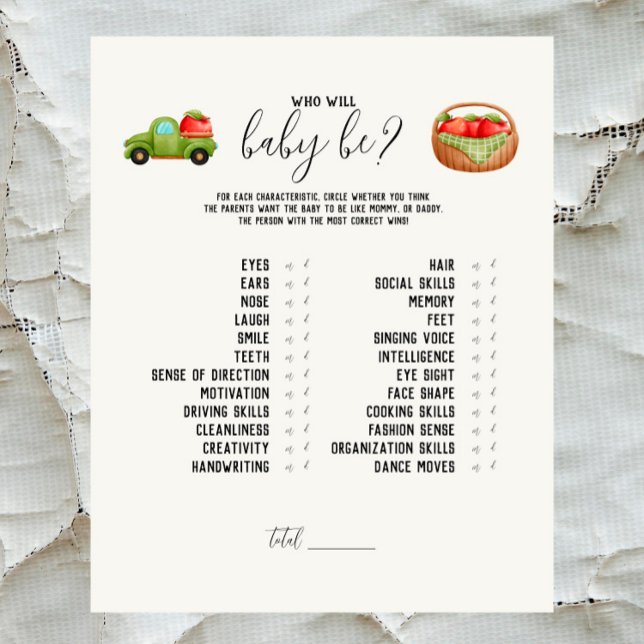 Caramel Apple - Red Wer wird das Baby sein? Spiel (Von Creator hochgeladen)