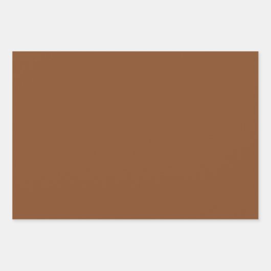 Caramel Cafe Solid Color Geschenkpapier Set (Vorderseite 3)