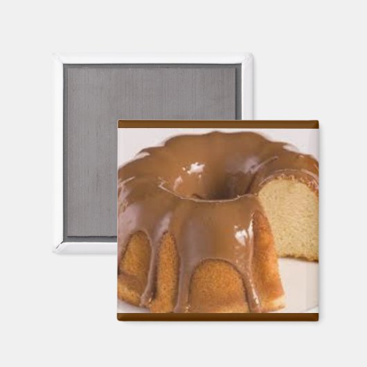 Caramel Cake Magnet (Vorderseite/Rückseite)